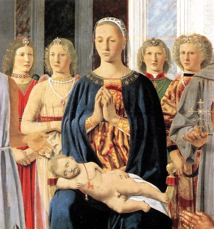 Piero della Francesca Madonna and Child with Saints Montefeltro Altarpiece china oil painting image